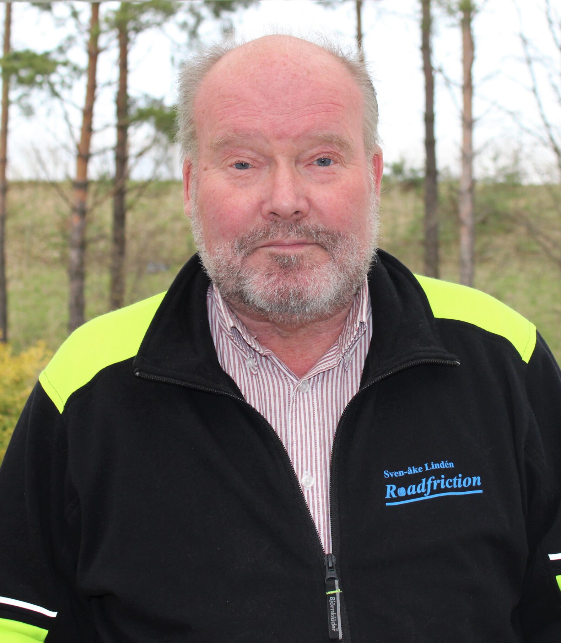 Sven Lindén som grundade Roadfriction och arbetar med friktionsmätning.